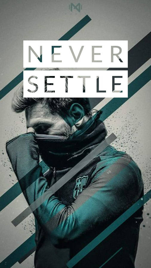 Oneplus Nord Artistic Never Settle Wallpaper