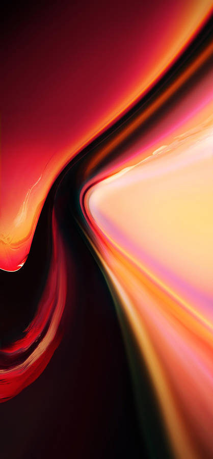 Oneplus Orange Waves Wallpaper