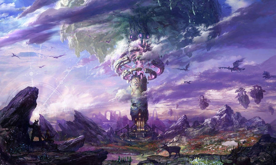 Online Fantasy Realm Tera Game Wallpaper