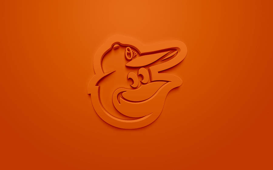 Orange Aesthetic Baltimore Orioles Emblem Wallpaper