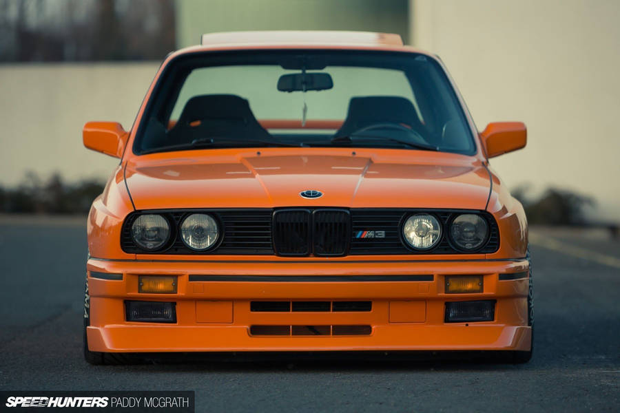 Orange Bmw M-3 Car Wallpaper