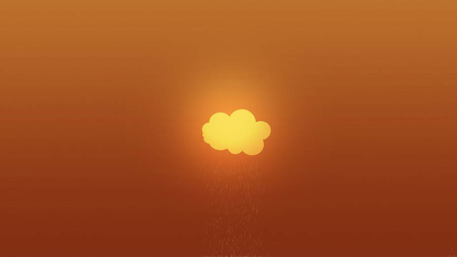 Orange Cloud Background Wallpaper