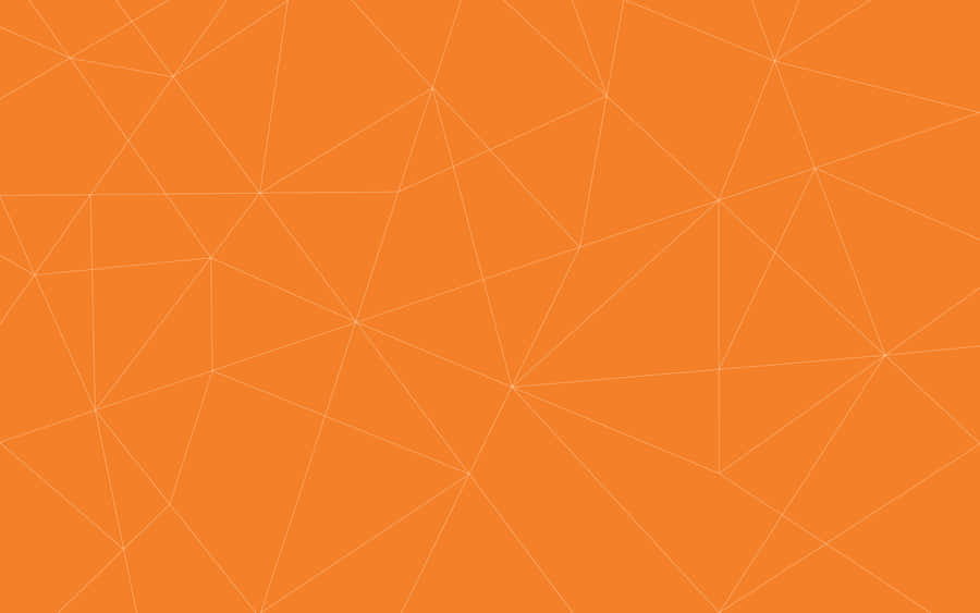 Orange Connected Dots Wallpaper