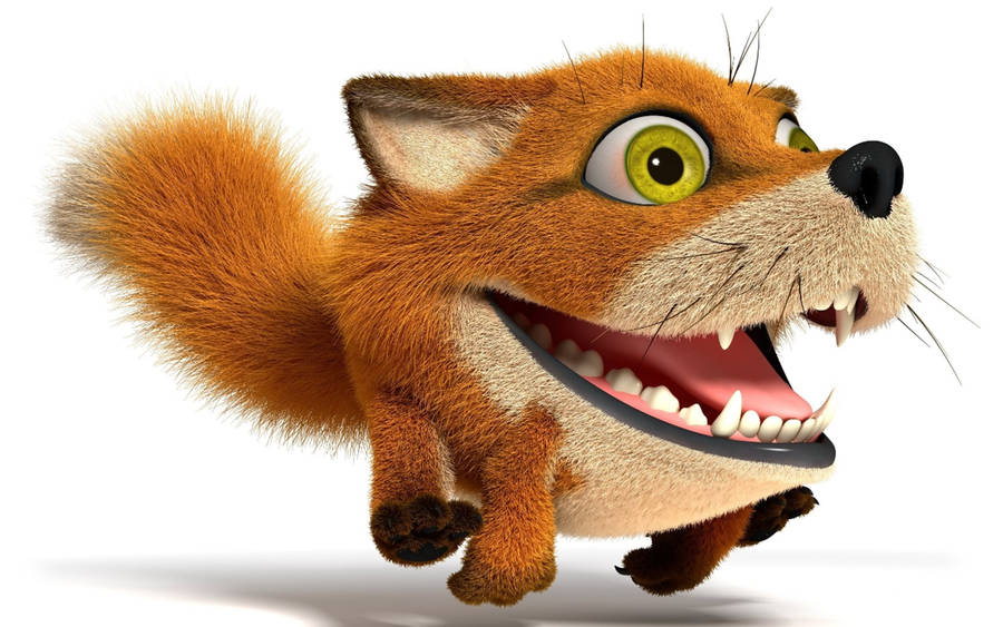 Orange Fox 3d Animation Wallpaper