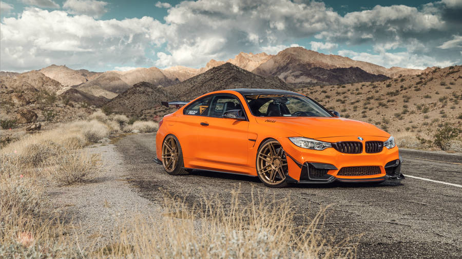 Orange Full Hd Bmw 2019 M4 Wallpaper