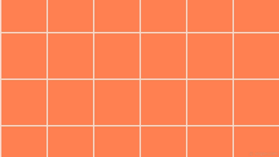 Orange Grid Lines Background Wallpaper