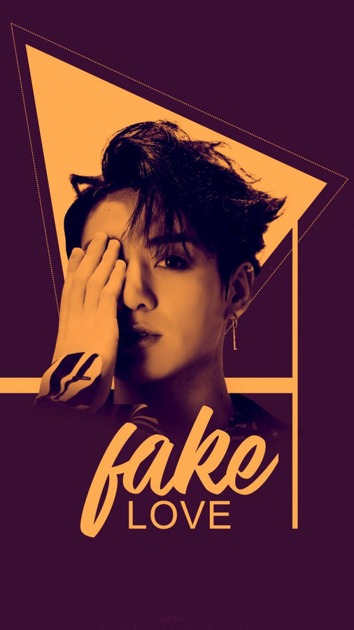 Orange Jungkook Bts Fake Love Wallpaper