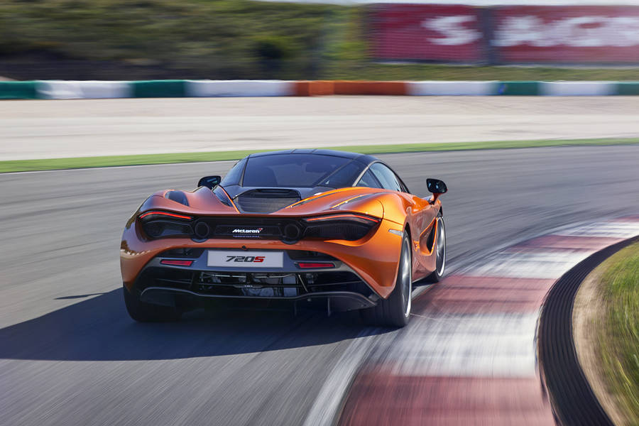 Orange Mclaren 720s 4k Wallpaper