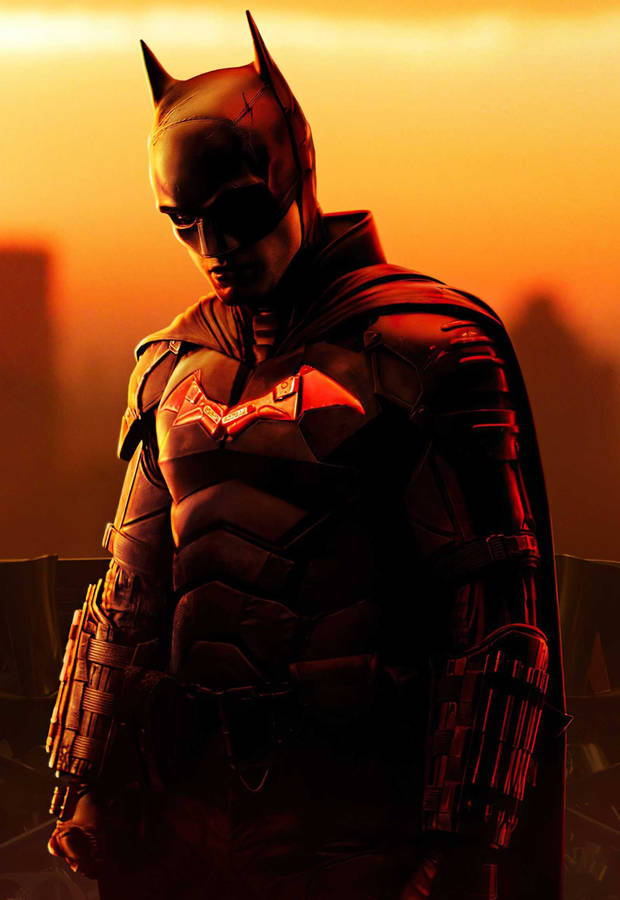 Orange The Batman Iphone Wallpaper