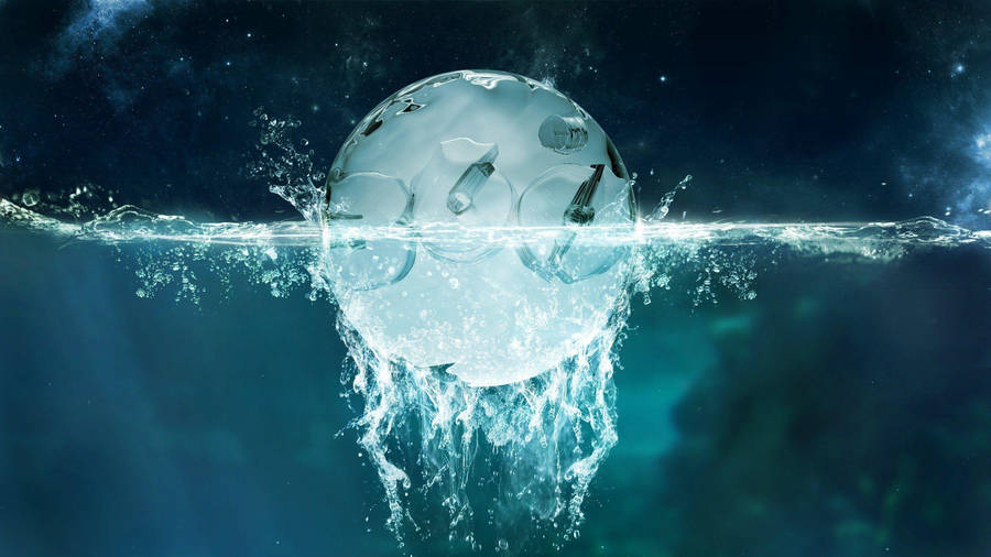 Orb In Liquid Wallpaper