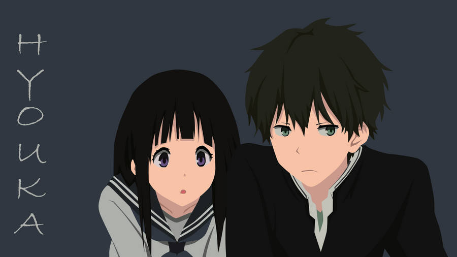 Oreki Houtarou And Eru Fanart Wallpaper