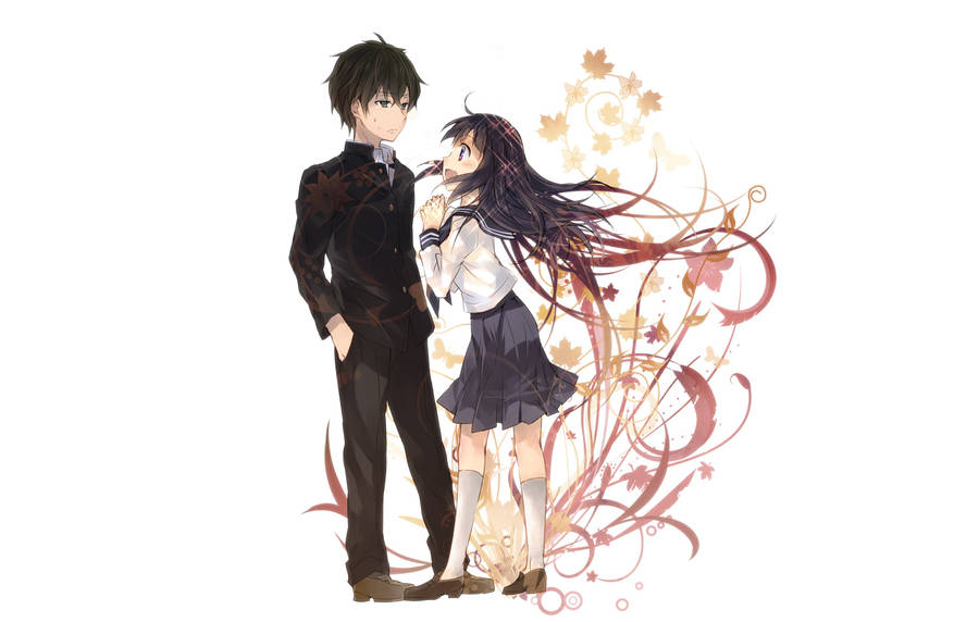 Oreki Houtarou Love Fanart Wallpaper