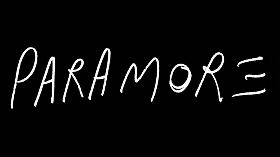 Original Paramore Logo In Black Wallpaper