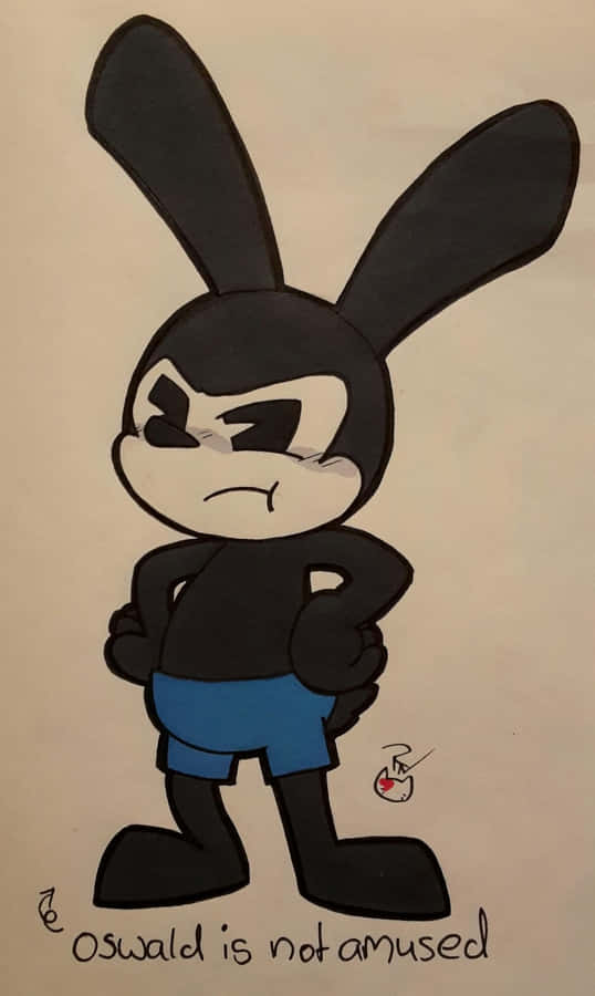 Oswald The Unamused Rabbit Wallpaper