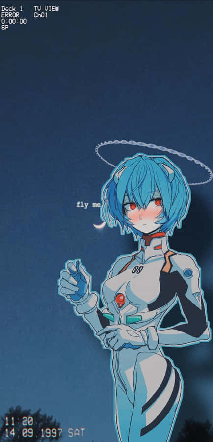 Otherworldly Beauty Of Rei Ayanami Wallpaper