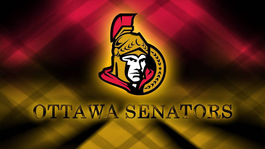 Ottawa Senators Red Yellow Lights Wallpaper