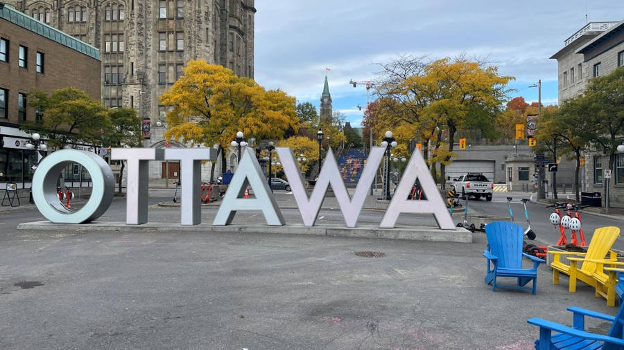 Ottawa Sign, Byward Market In Ottawa, Ontario Wallpaper