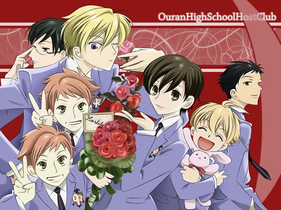 Ouran High School Host Club Group Photo Wallpaper