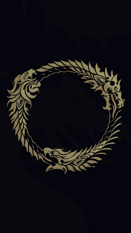 Ouroboros Logo Elder Scrolls Wallpaper