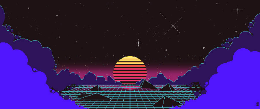 Outrun Video Game Series Fanart Wallpaper