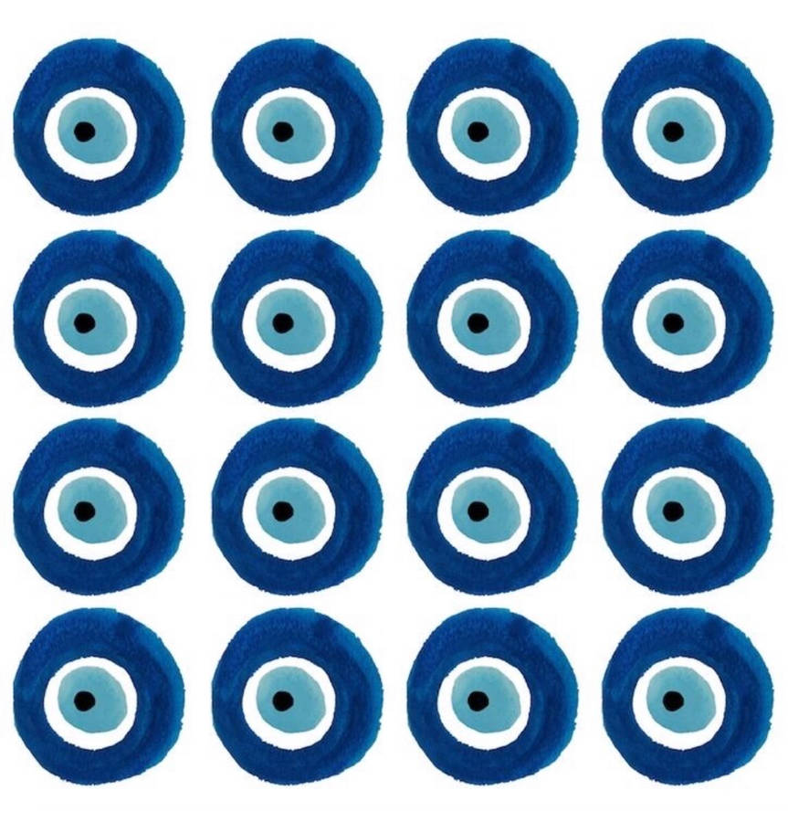 Overcoming Fear - Evil Eye Pattern Set Wallpaper