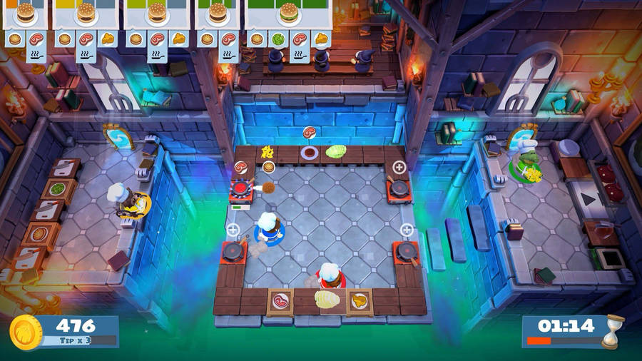 Overcooked Castle Moat Wallpaper