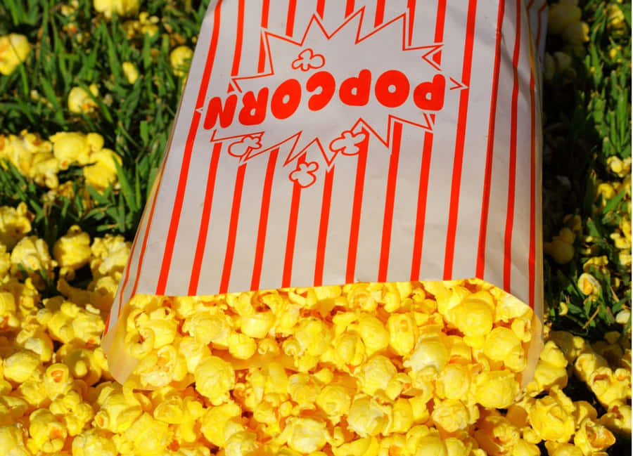 Overflowing Popcorn Bag Outdoors.jpg Wallpaper