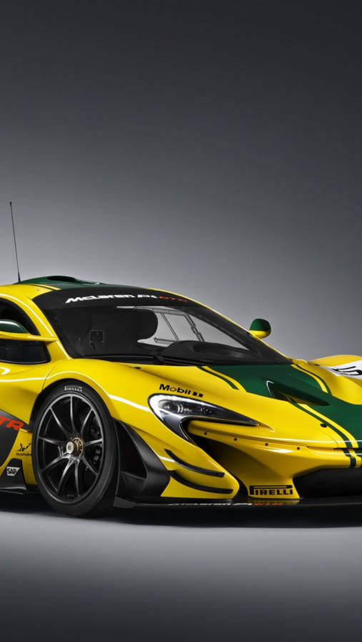 P1 Gtr Yellow Mclaren Iphone Wallpaper