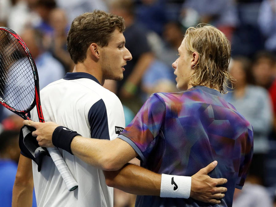 Pablo Carreno Busta Befriending His Opponent Wallpaper