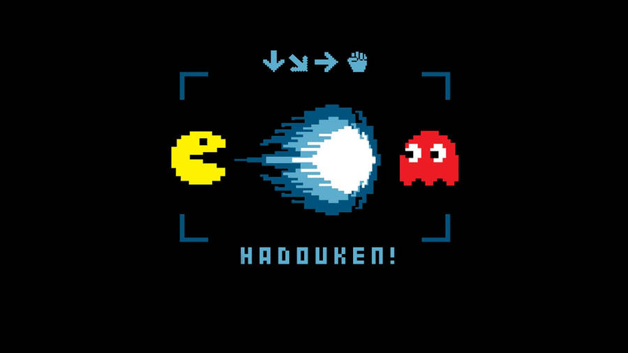 Pac Man Hadouken Power Wallpaper