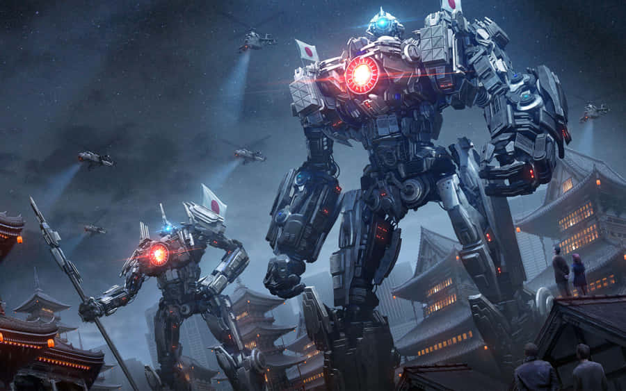 Pacific Rim Jaegers Readyfor Battle Wallpaper