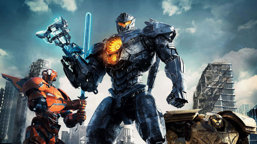 Pacific Rim Jaegers Readyfor Battle Wallpaper