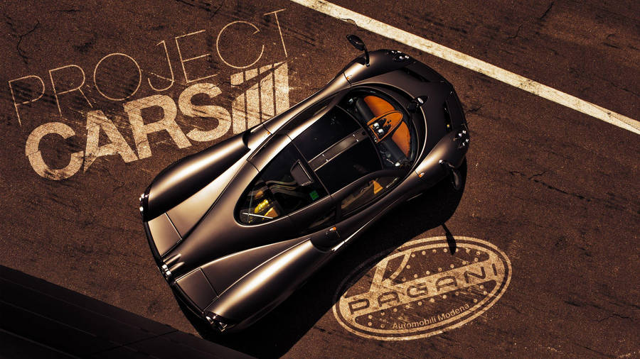 Pagani Huayra Aerial Shot From Project Cars Wallpaper