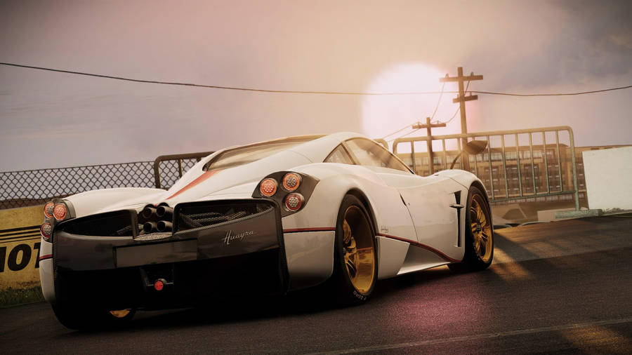 Pagani Huayra Bright Sunrise Wallpaper