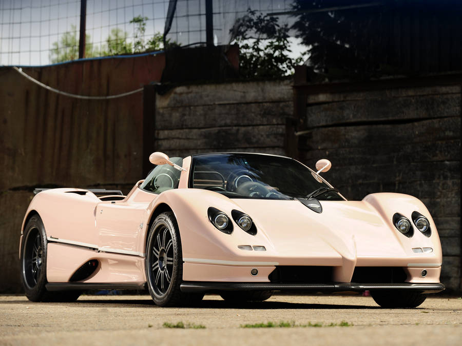 Pagani Zonda C12-s Cream Wallpaper