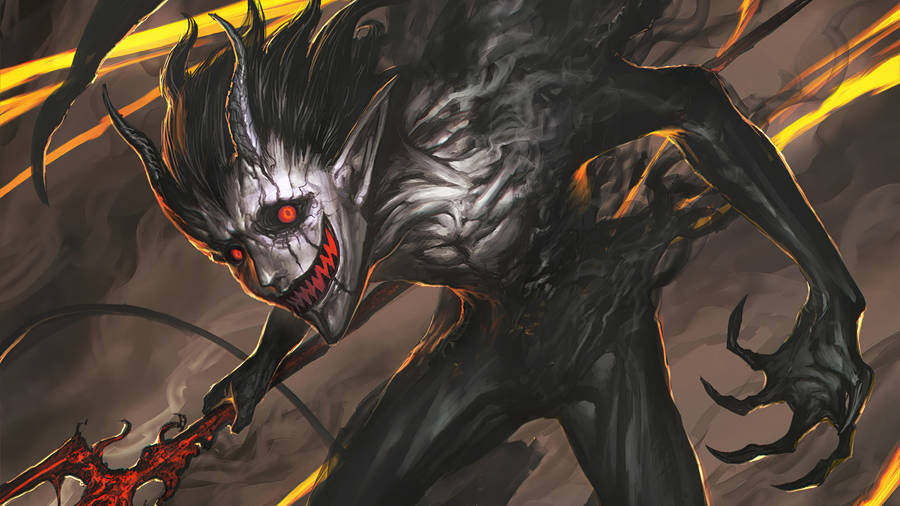 Painted Black Devil Hd Wallpaper