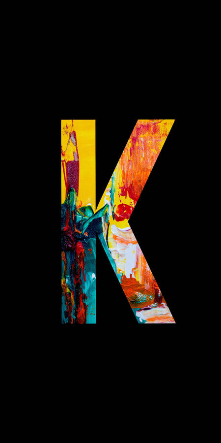 Painted Letter K Wallpaper