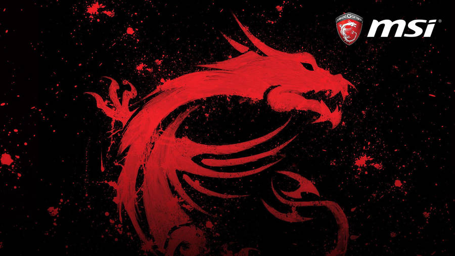 Painted Red Msi Dragon Wallpaper