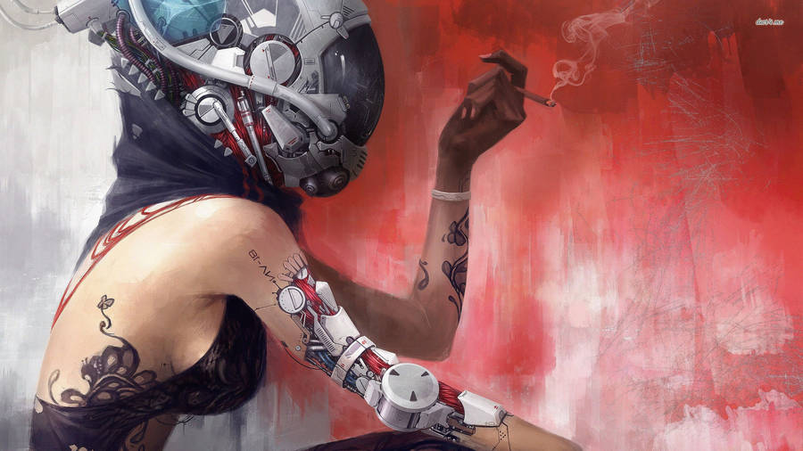 Painted Tattoo Artwork Wallpaper