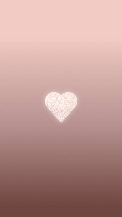 Pale Heart Aesthetic Glitter Wallpaper