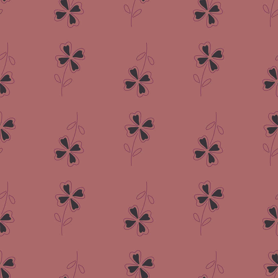 Pale Pink Floral Pattern Wallpaper