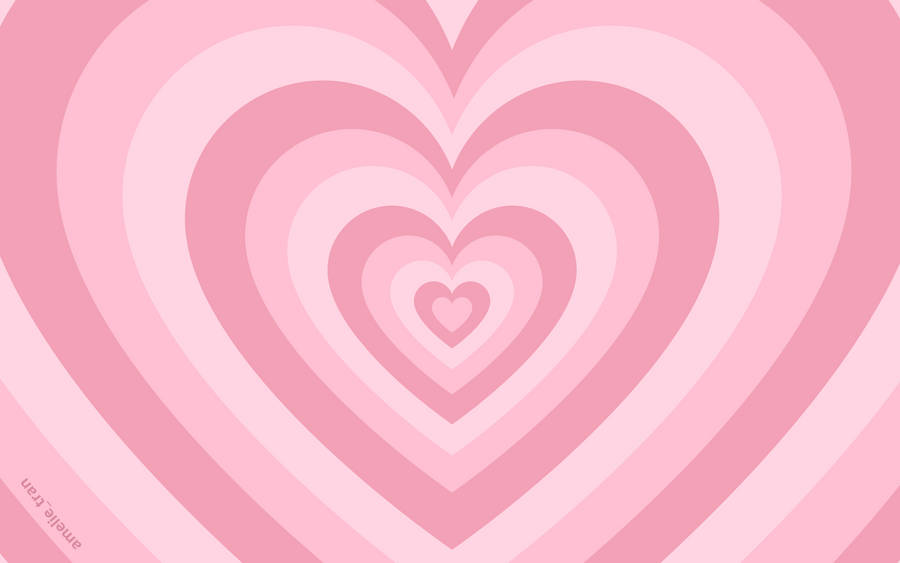 Pale Pink Wildflower Heart Wallpaper
