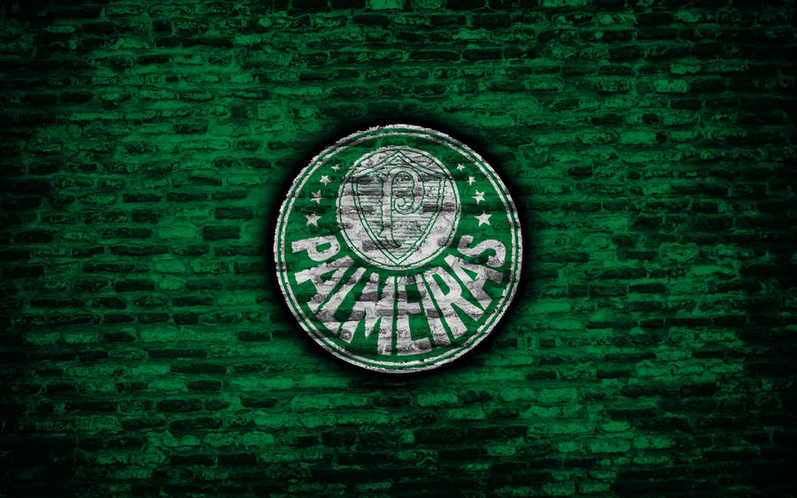 Palmeiras Brick Wall Wallpaper