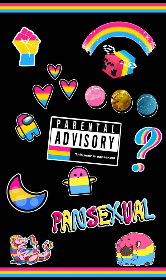 Pansexual Cute Icons Wallpaper