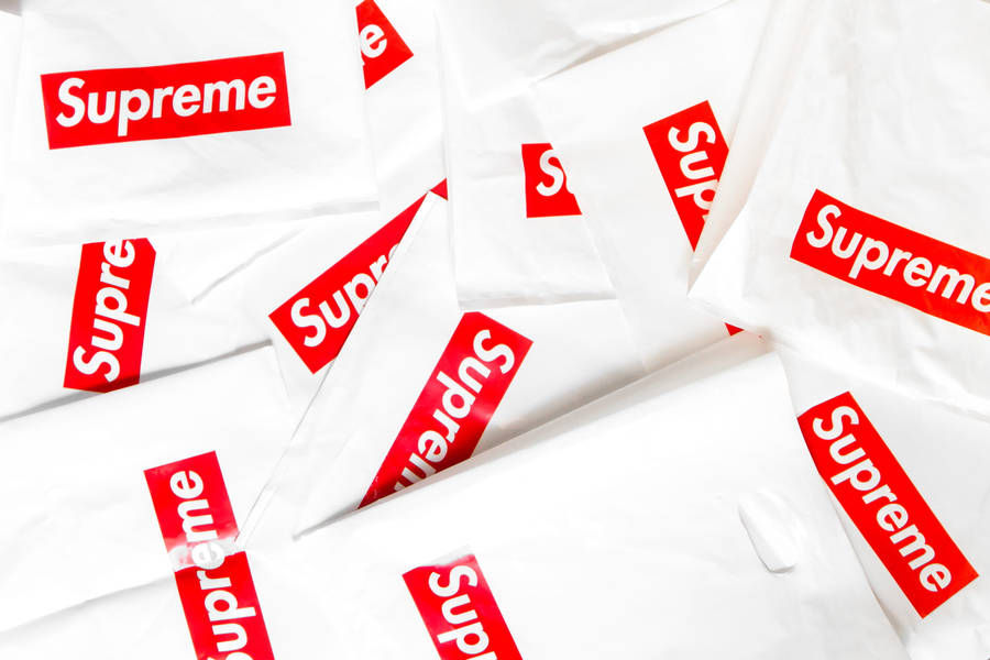 Paper Bags Supreme Laptop Wallpaper