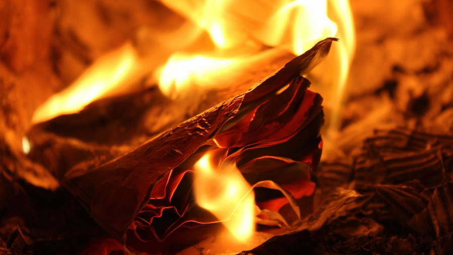 Paper Fire Heat Wallpaper