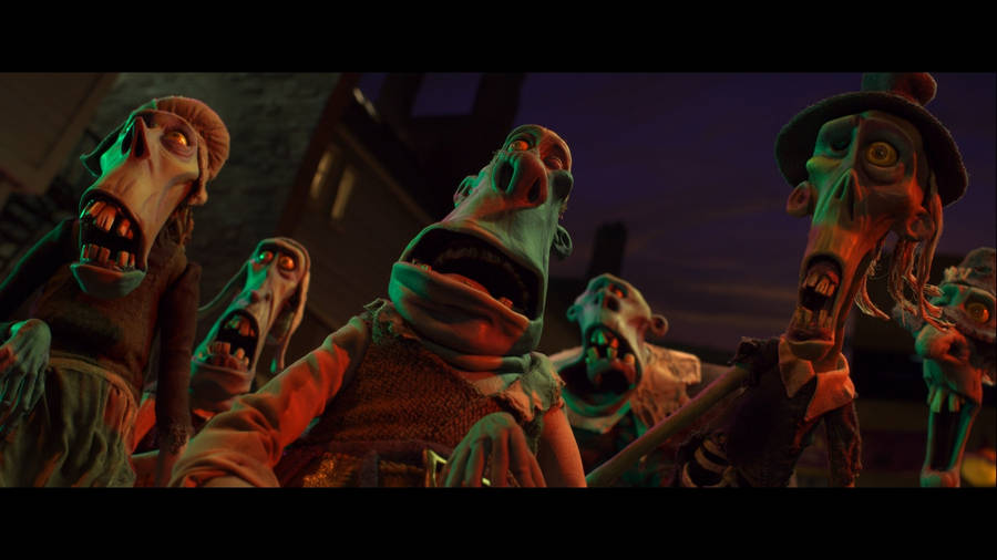 Paranorman Zombies In Town Wallpaper