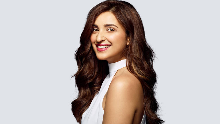 Parineeti Chopra White Sleeveless Top Wallpaper