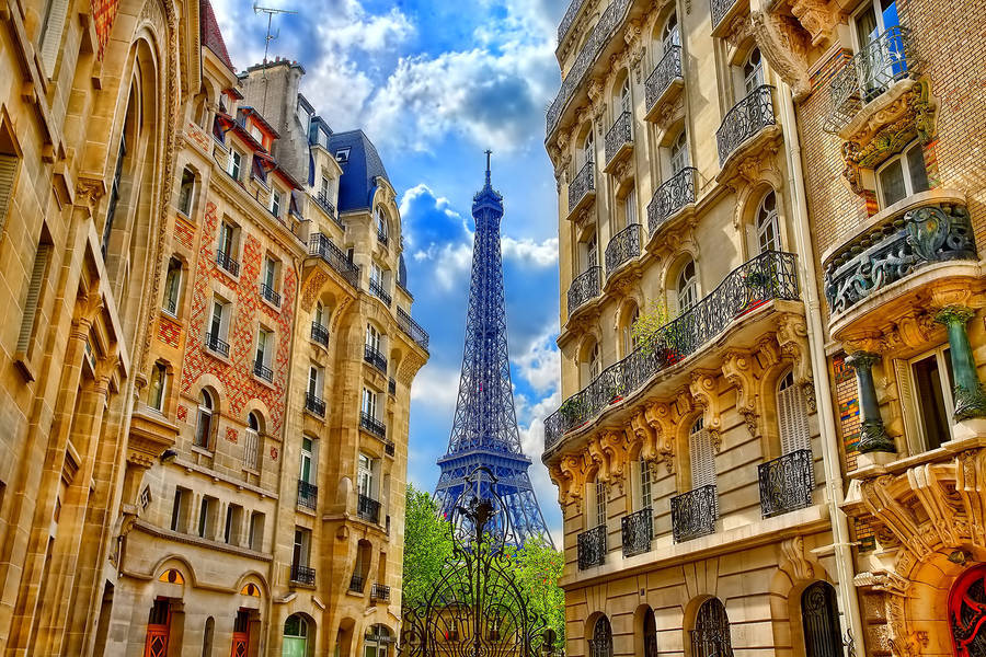 Paris Street Corner Wallpaper