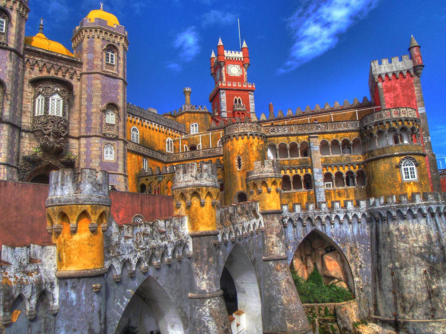 Park And National Palace Pena Sintra Wallpaper